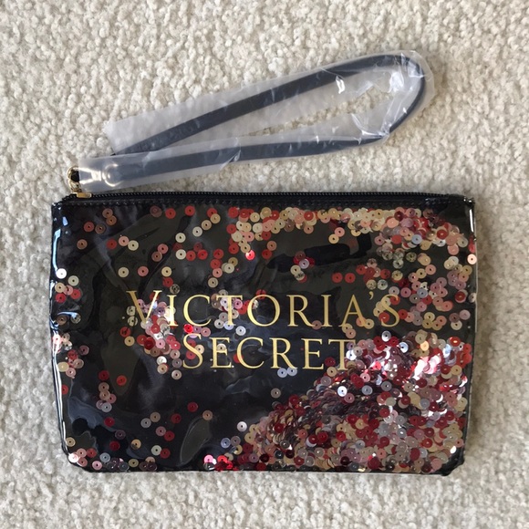 Victoria's Secret Sequin Tote & Wristlet - Picture 5 of 8